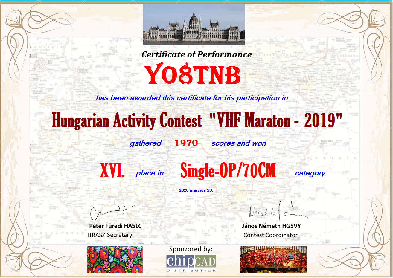 Hungarian Activity Contest 432MHz 2019