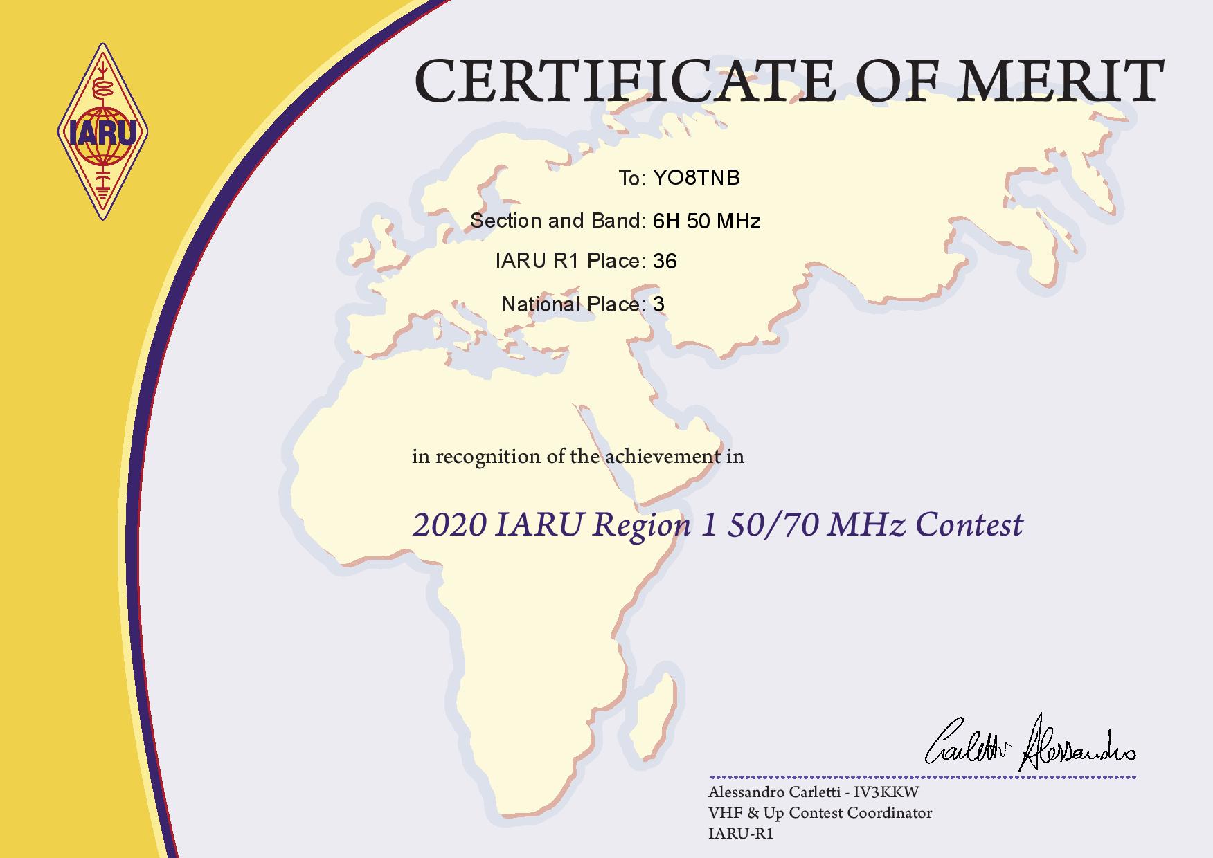 IARU Contest 2020